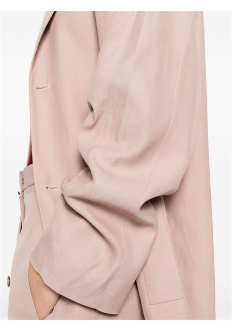 Powder pink single-breasted coat Loulou studio - women LOULOU DE SAISON | MENJAPTLRS